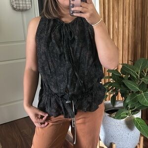 IRO Tie front Floral Tank. Size 0